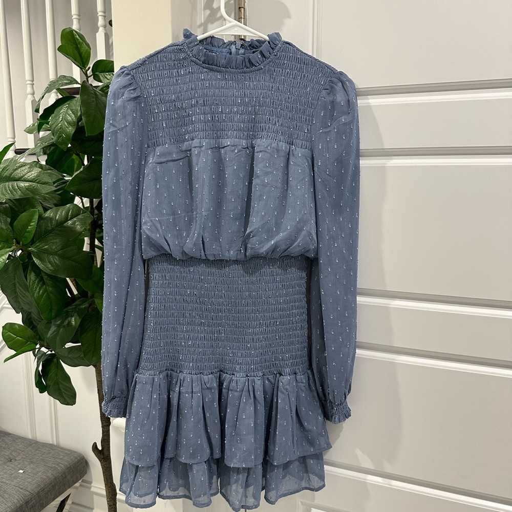 Aqua Textured Blue Garment